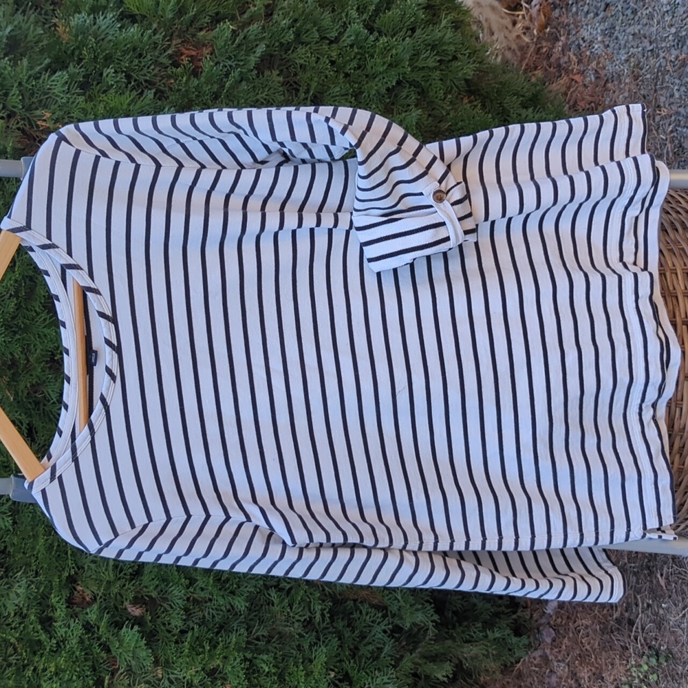 Lands' End Split hem French Terry adjustable cuff sweatshirt sz 18